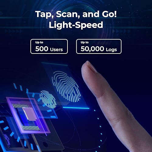 Miniatura 2 de ANVIZ Relojes de tiempo para empleados pequeñas empresas - Software de nube gratuito para siempre - W1 Pro Fingerprint Reloj biométrico de entrada y