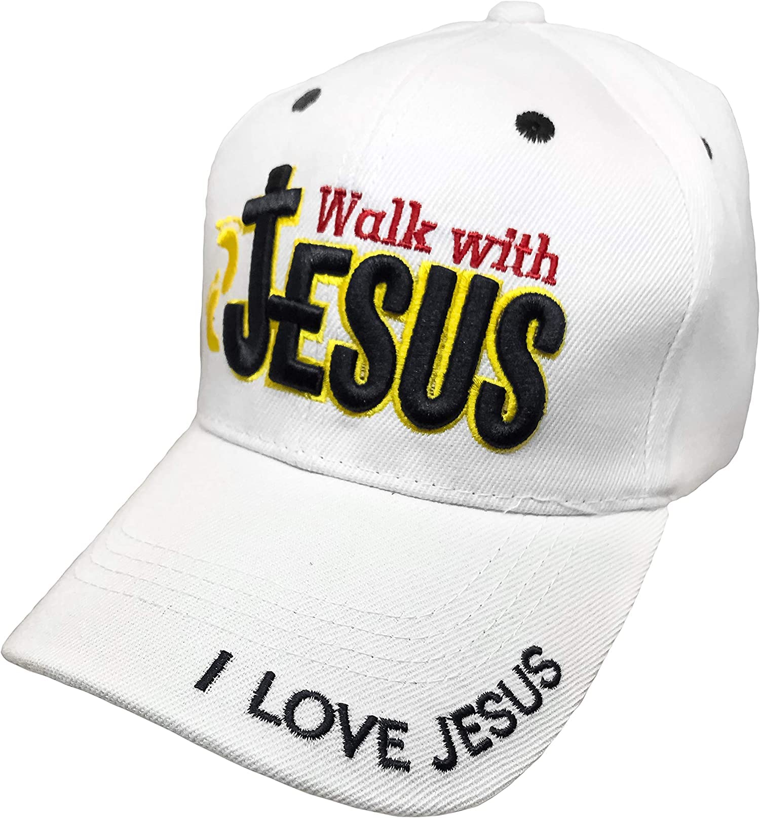 Black Duck Brand Embroidered Walk with Jesus Adjustable Baseball Cap - Multiple Colors Available