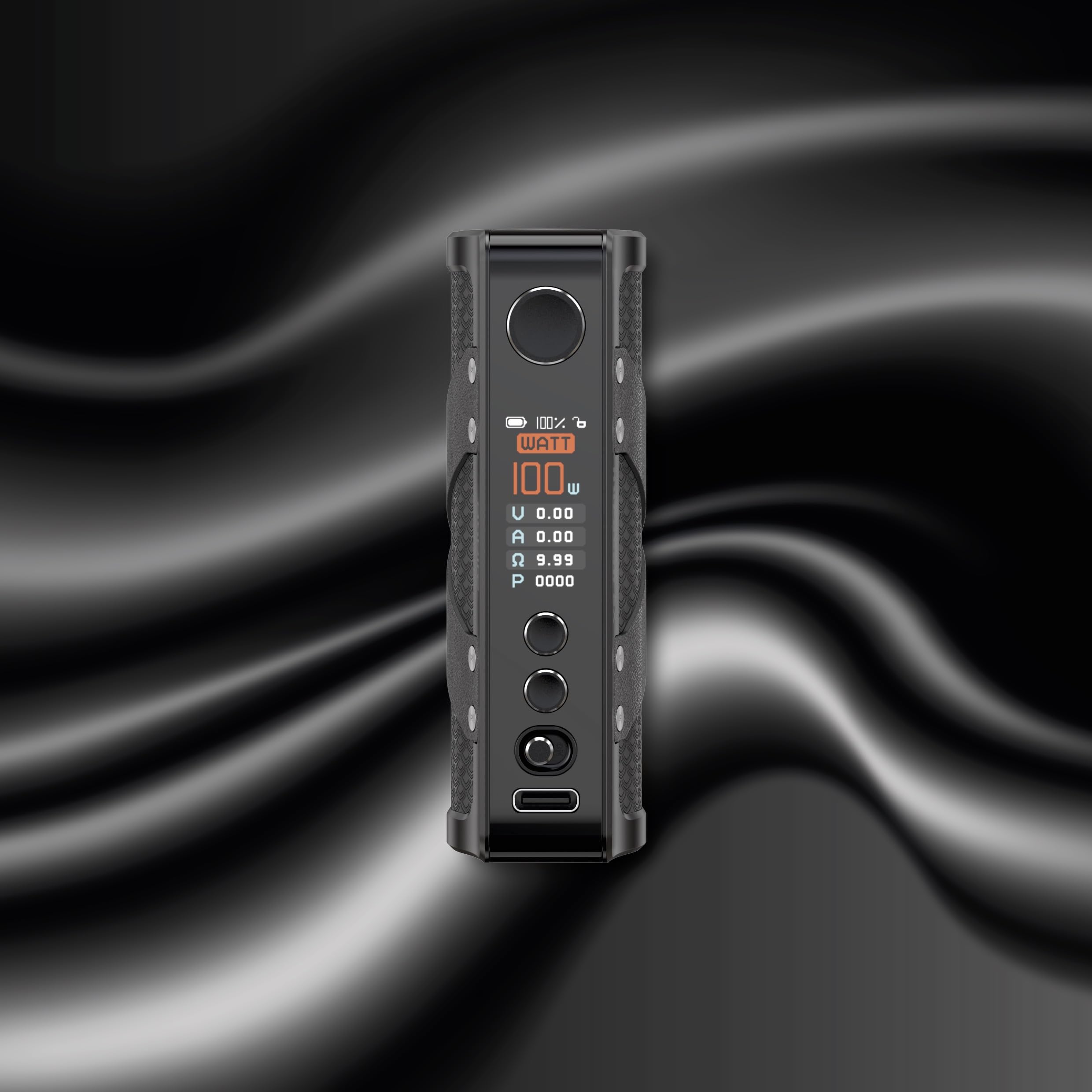 Aspire Huracan Ex Box Mod 100W Single Battery 18650 - Corpo Sigaretta Elettronica con Display a Colori, Modalità Watt, Volt, Bypass, TC, CPS (Senza Sticks, E-liquids, Ricariche) (Black)