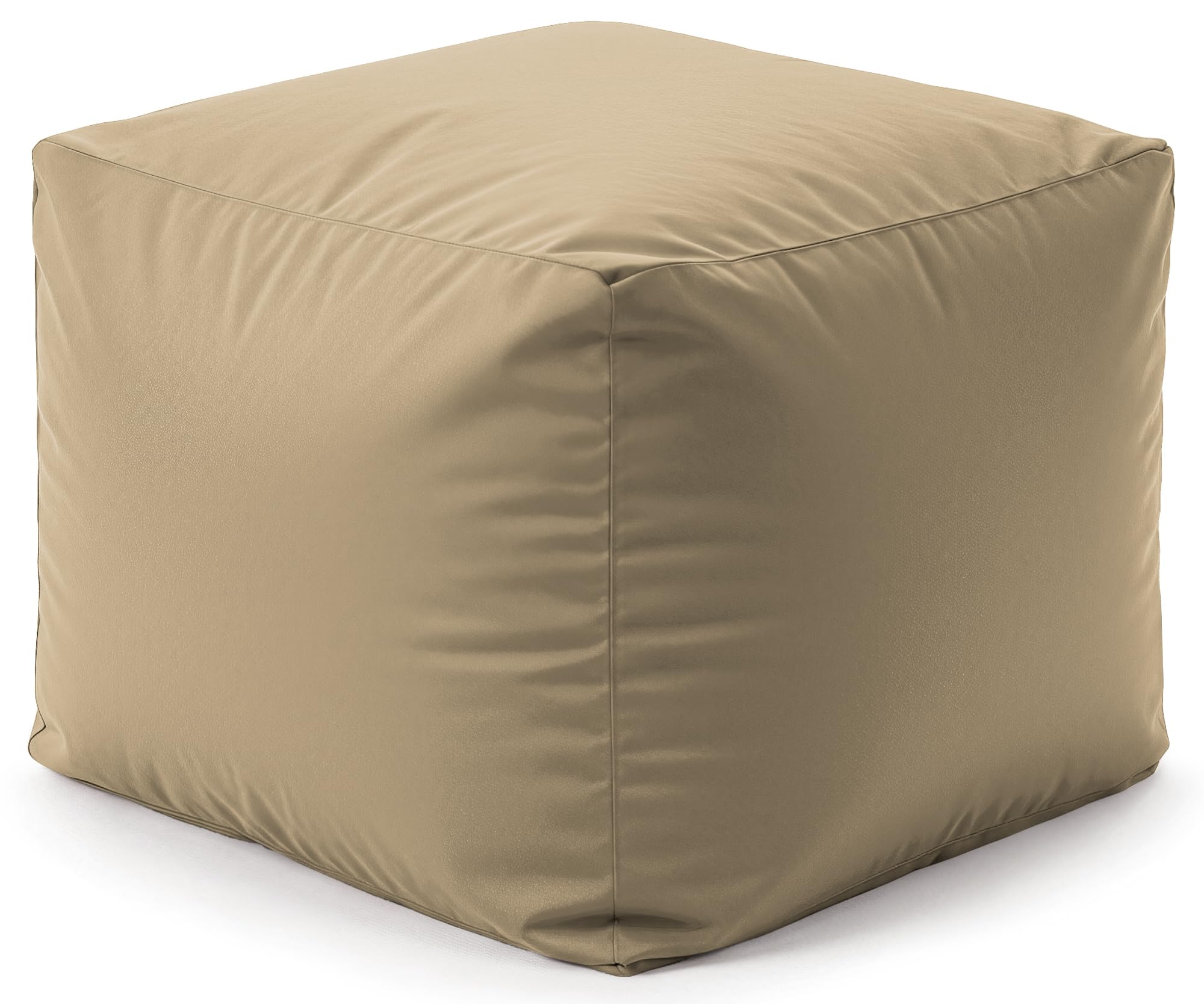 iStyle Mode Waterproof Square Shape Bean Bags Indoor Outdoor Seating Garden Footstools Foot Rest Stool Pouffe Ottoman 40x40x40cm (Mink)