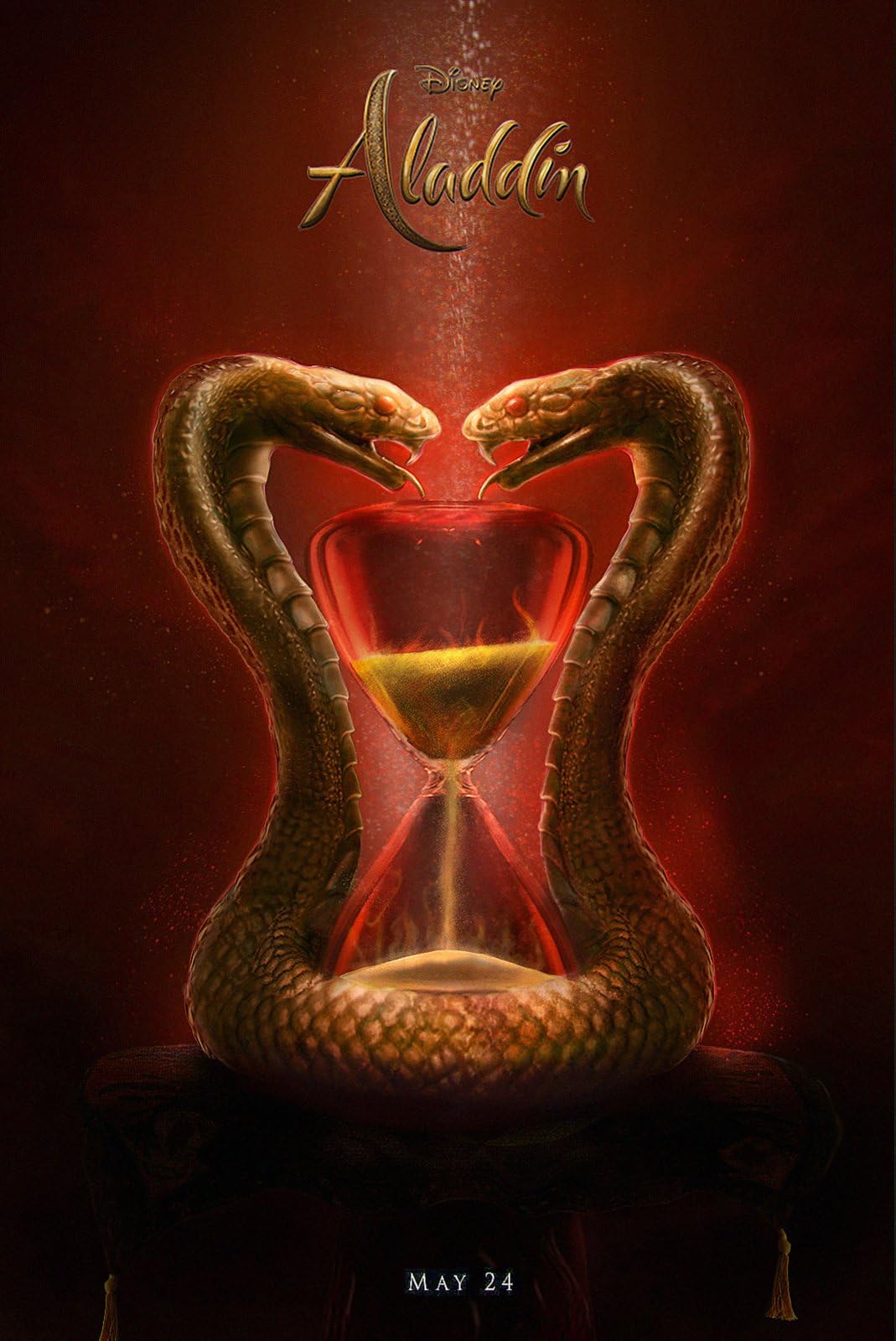 Aladdin 2019 9 A0 Poster on Canvas - Movie Art Poster in varie dimensioni per idee soggiorno o camera da letto. Immagini di film cult senza bordi Classic Iconic 70s 80s 90s Vintage Retro Home Wall De