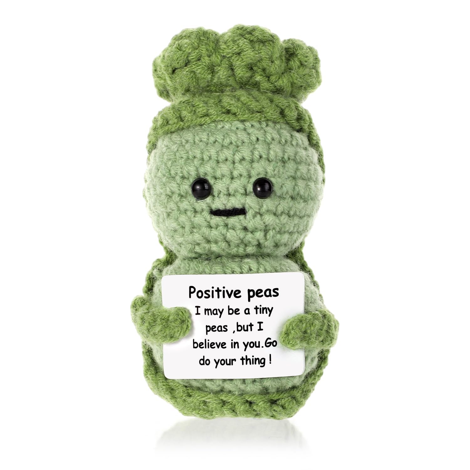 Sponsored Ad – Fnnny Positive Pea, 3.8 Inch Creative Cute Positive Pea, Pocket Hug Worry Doll with Positive Affirmation Cards, for Friends Party Decoration Encouragement