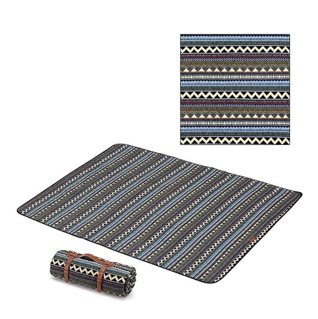 Couverture Plage Extérieure Couverture De Plage Créative Couverture De Pique-Nique Portable Tapis De Pique-Nique Imperméable Convient for La Plage Voyage Camping Randonnée(A)