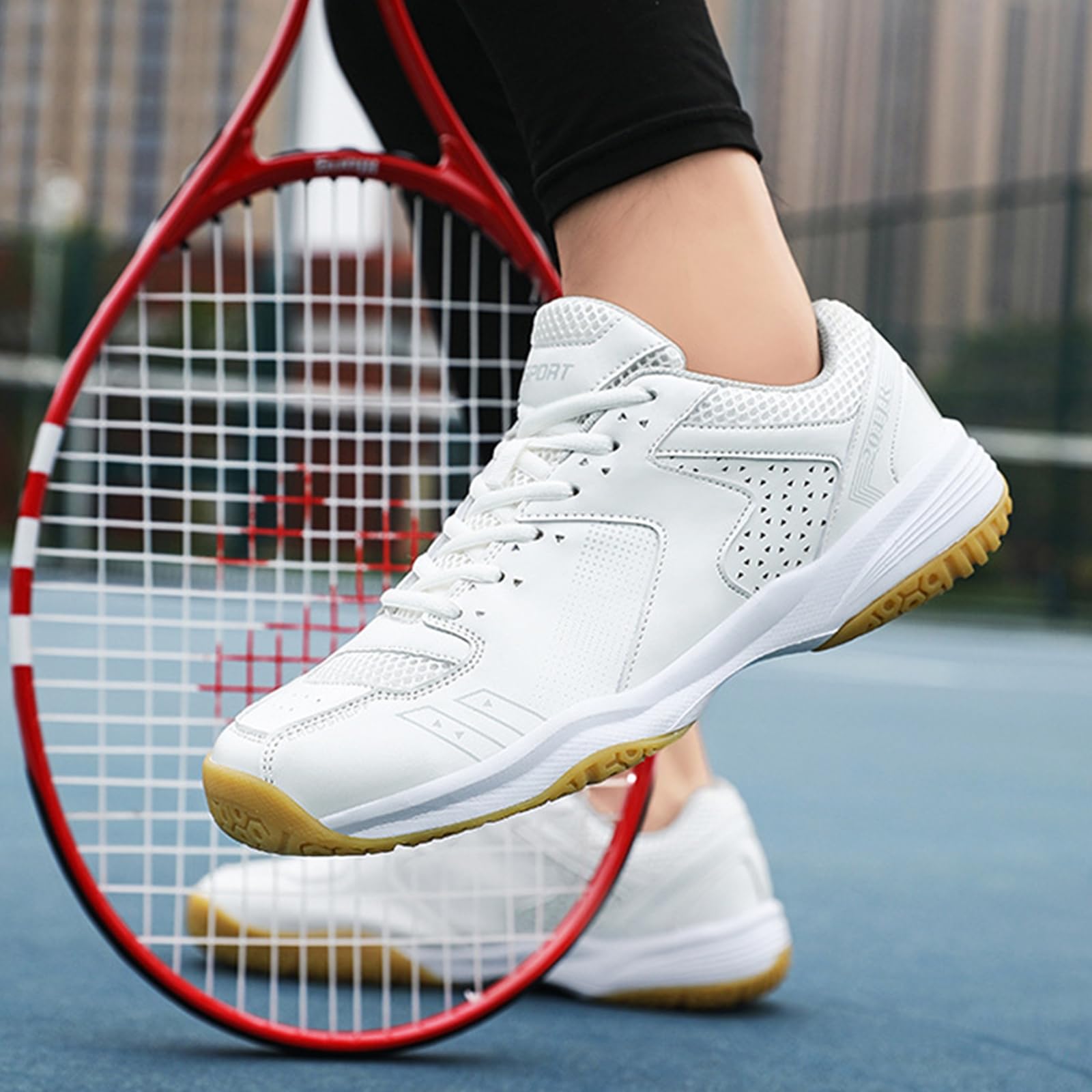 Tennisschuhe Herren rutschfest Hallenschuhe Atmungsaktiv BadmintonSchuhe Bequemen Handballschuhe Volleyballschuhe
