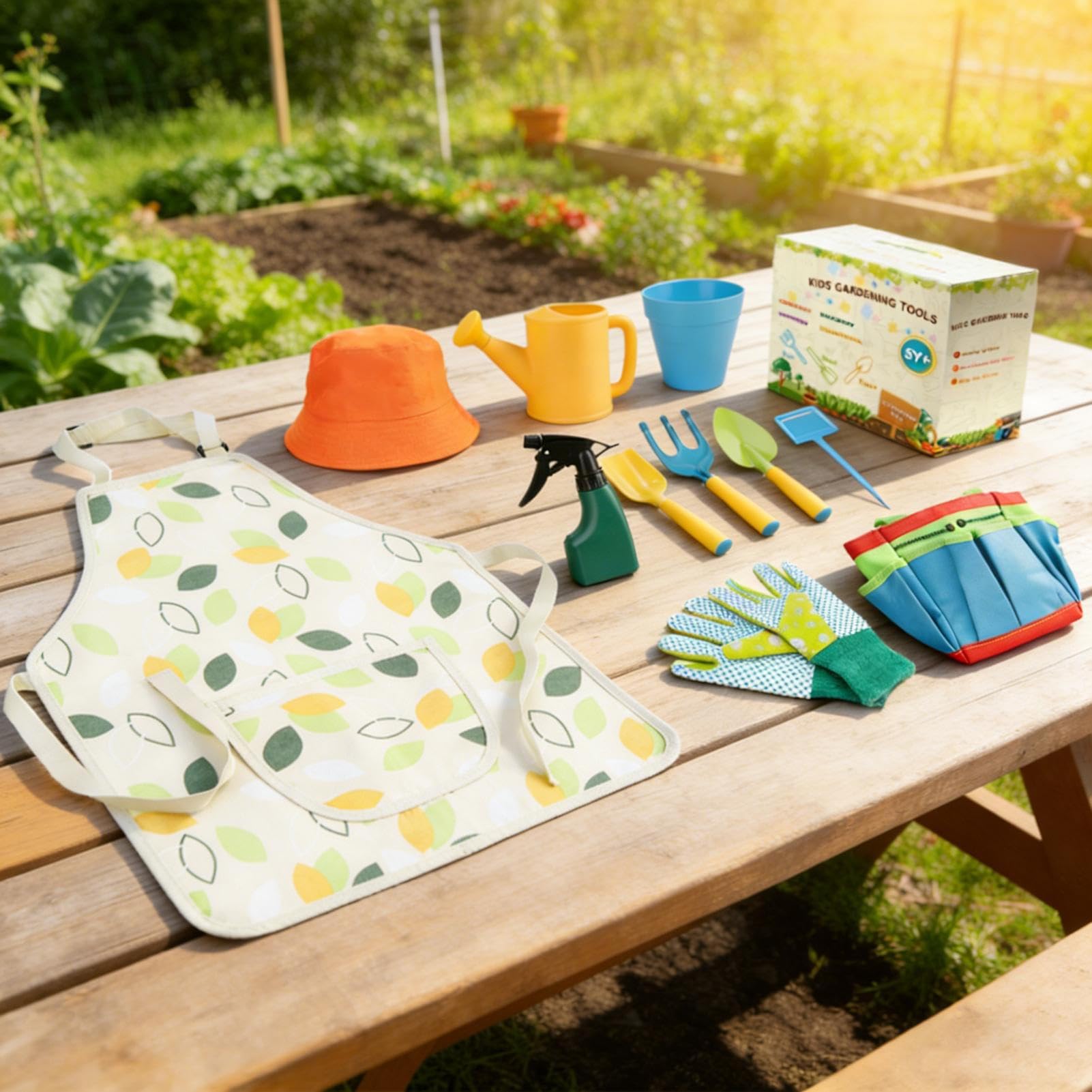 Outils de Jardinage pour Arrosoir et Râteau