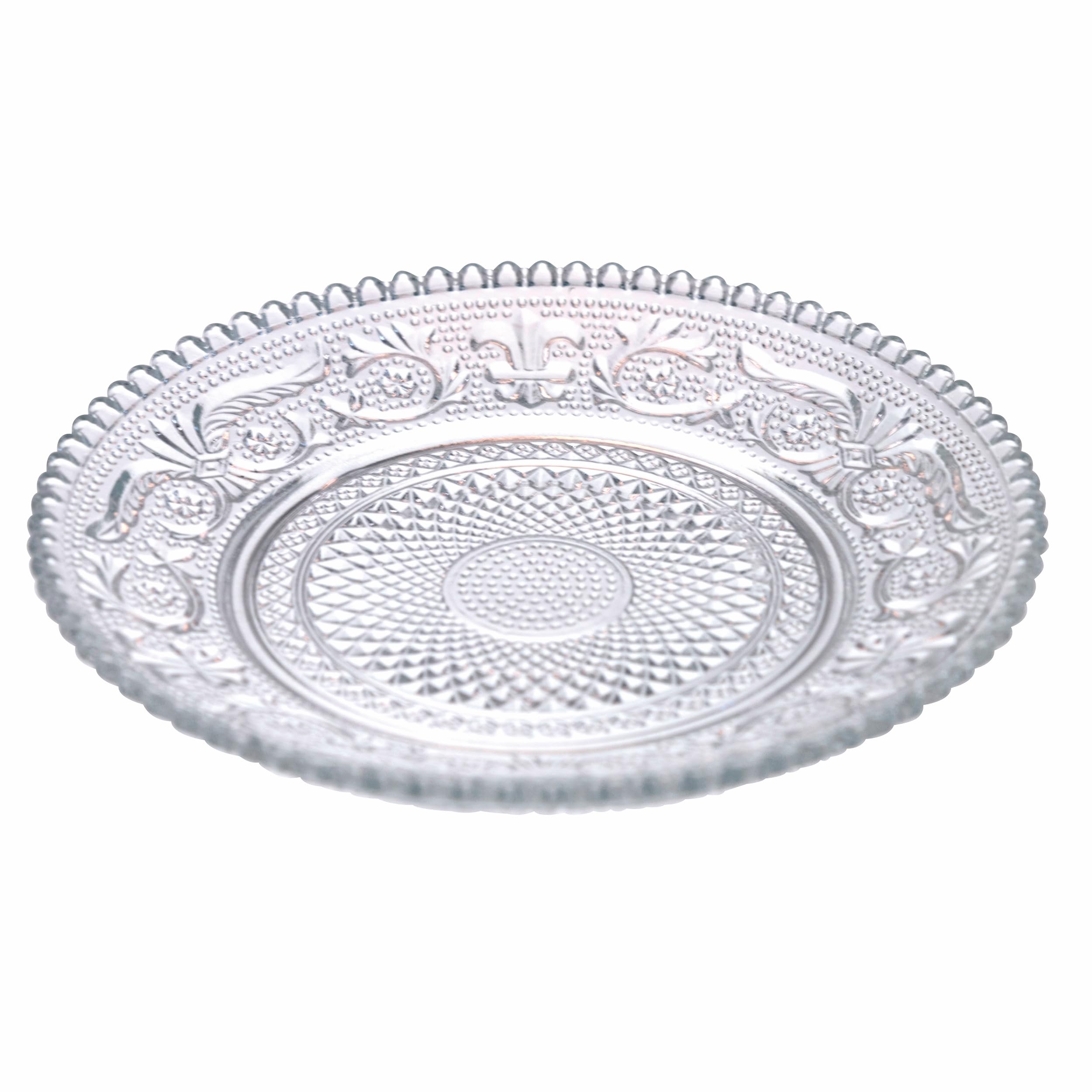Villa d'Este Home Tivoli Lot de 6 soucoupes à pain en verre Ø 14 cm, Imperial
