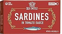Vista 10 de Sea Castle Sardinas en aceite de oliva puro, 4.4oz (paquete de 12)