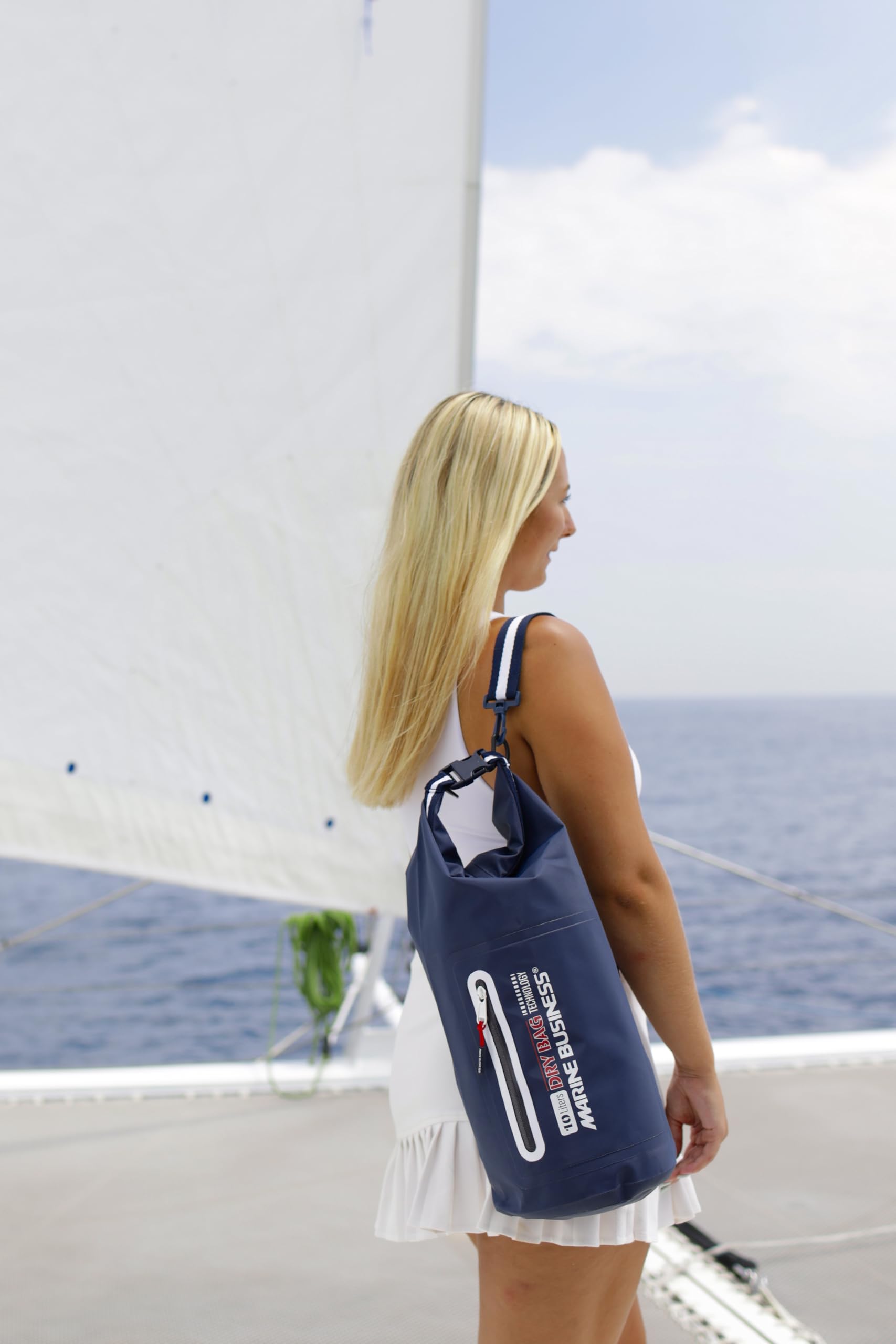 MARINE BUSINESS - THALASSA - Dry Backpack 35 L - Blue Navy