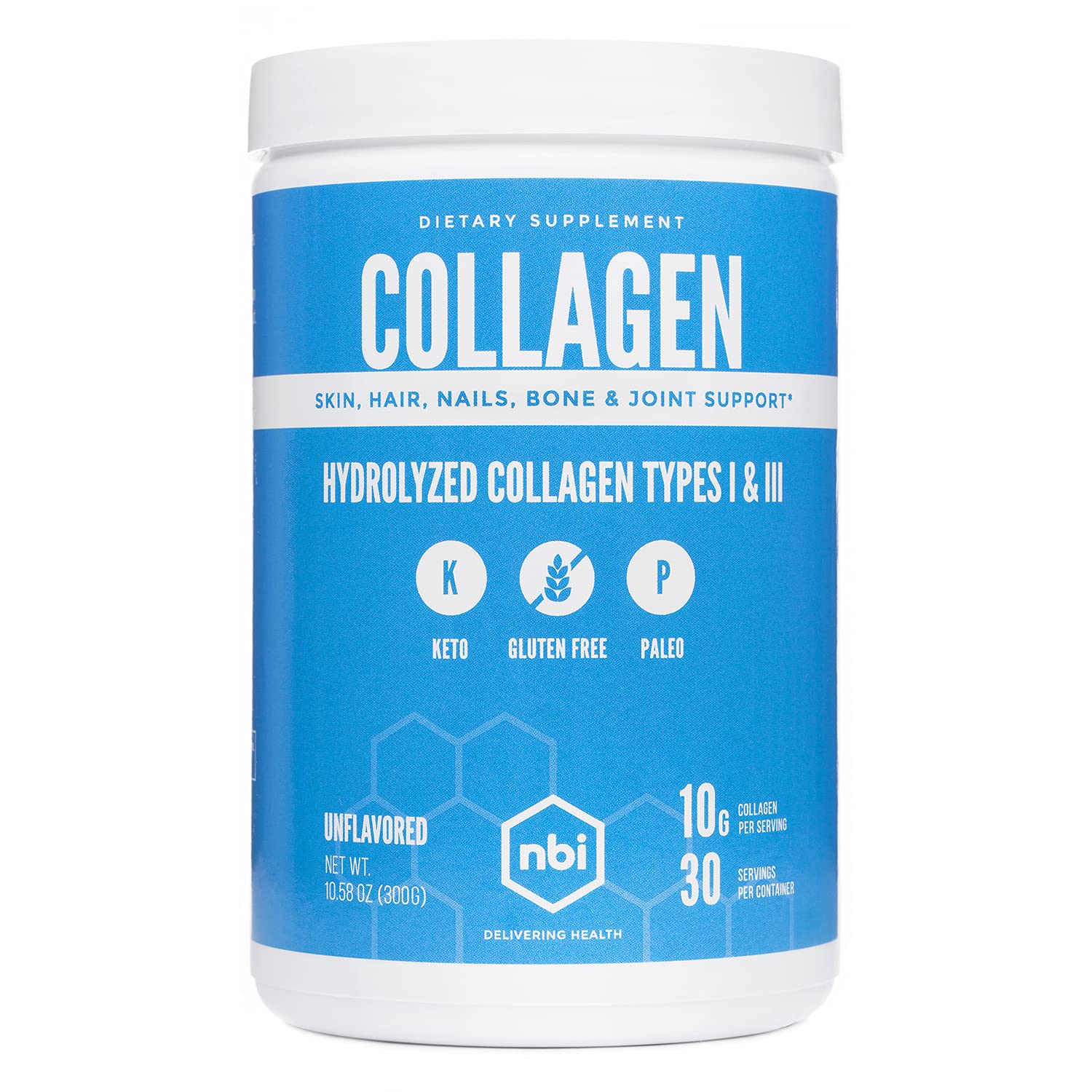 Buy NBINonGMO, Grass Fed, Unflavored, Collagen Protein Powder, Paleo