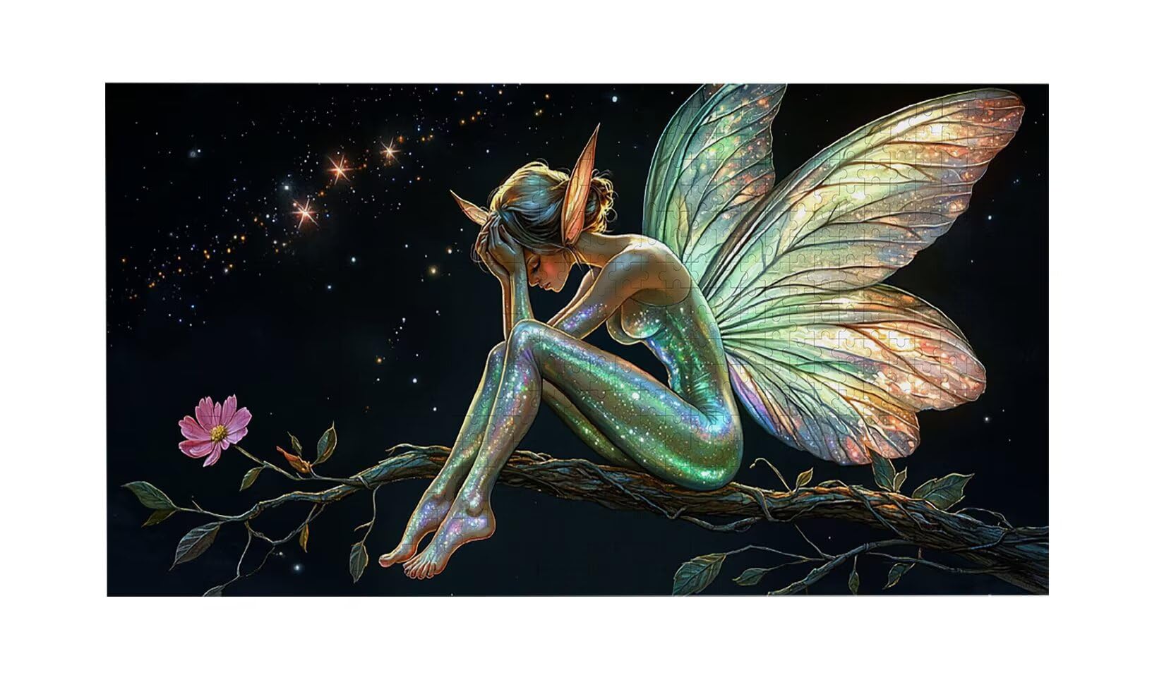 Puzzle de Madera para Adultos 1312 Piezas - Elf Fairy, Obra de Arte de Juego de Rompecabezas para Adultos, Puzzle de Impresión de Alta Definición Multicolor, Pasatiempo Creativo Regalo b-565