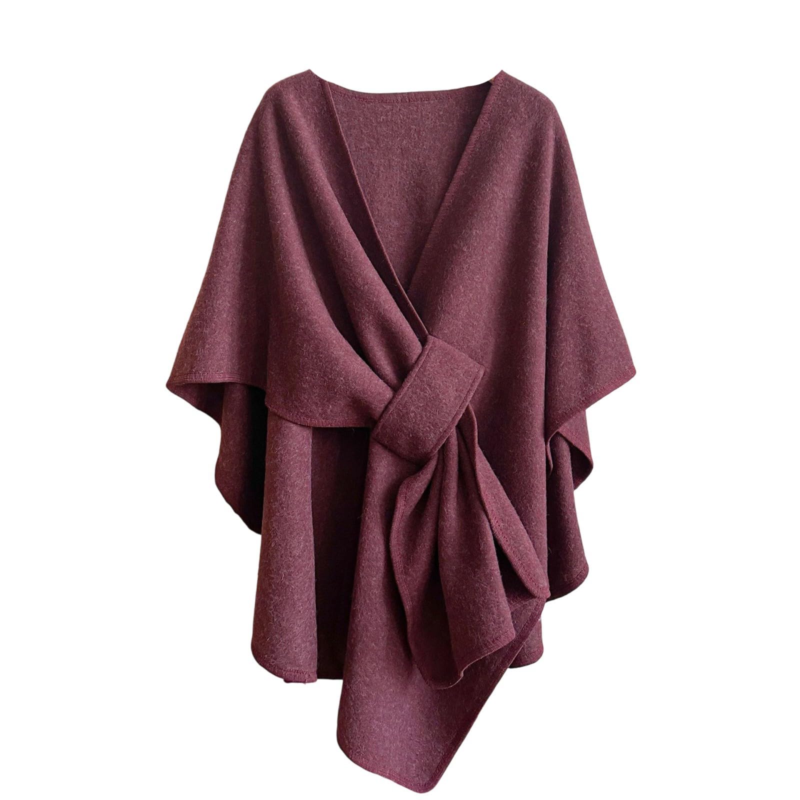 MICFENY Versatile All Season Warm Soft Poncho Shawl Cold Weather Accessory Men Women Easy Care