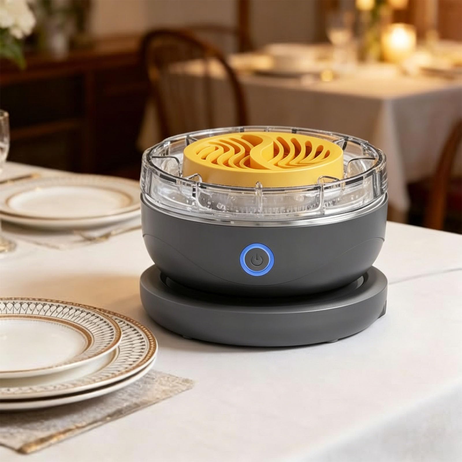 Purificatori Alimentari da Cucina Portatili con Batteria da 3600 mAh e Base Ricarica Magnetica Dispositivo Pulizia elettrolitica Macchina per la Pulizia elettrolitica
