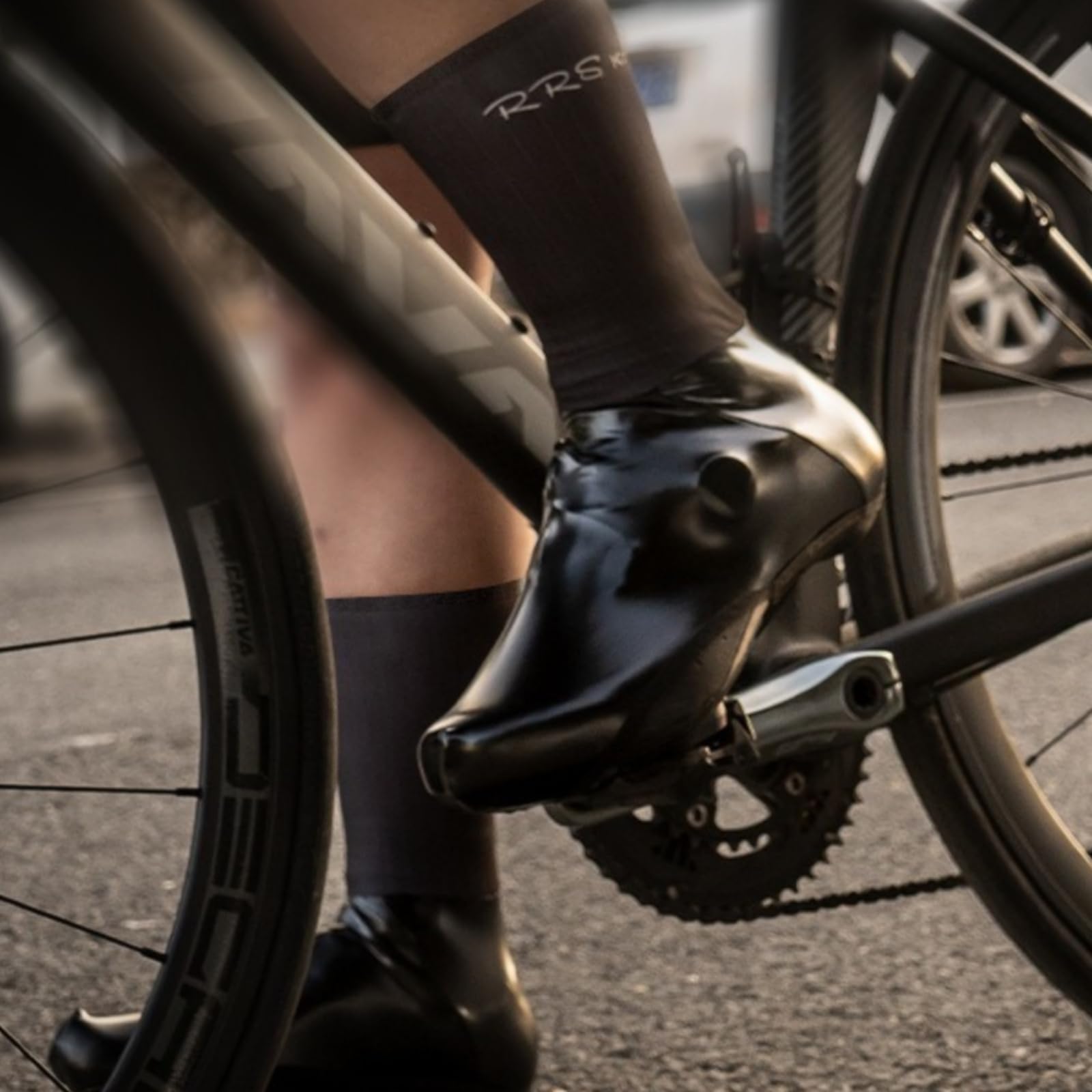 Cubrezapatillas Ciclismo Aerodinámico Cubre Zapatillas Ciclismo Ajustado Sobrezapatos para Ciclistas
