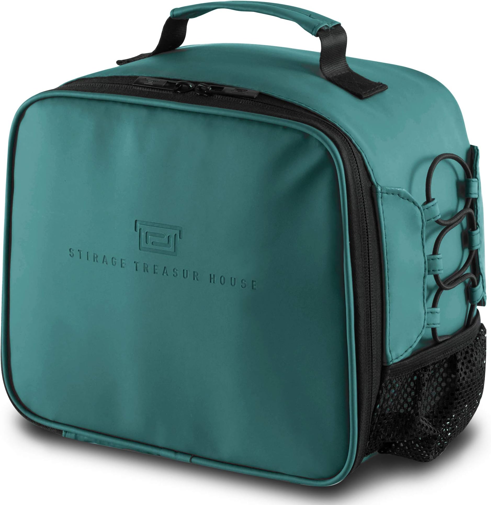 Lunch Box for Women Men Adult Leakproof Lunch Bag Reusable Neoprene Cooler Insulated Lunch Organizer Tote with Drink Holder for Hot Cold Food Fits 9 Cans for Picnic Work Model Green