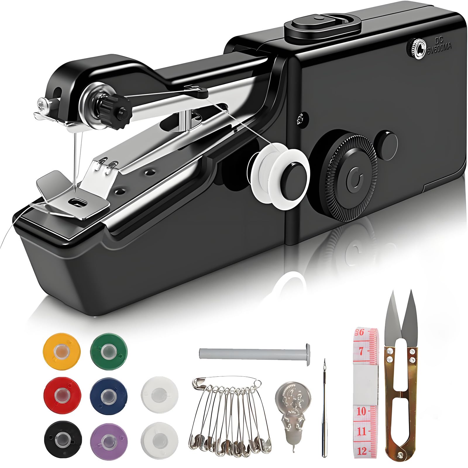 Photo 1 of ***MISSING PARTS***
Handheld Sewing Machine,Mini Electric Hand-held Cordless Portable Sewing Machine for Beginners,Easy to Use and Fast Stitch Suitable for DIY,Clothes,Home,Travel (Black)