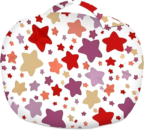 Miniatura 357 de Posh Funda de Silla Puf Rellenable para Almacenamiento de Animales de Peluche para Niños - Organizador de Juguetes Infantiles, Grande-38 - Lona