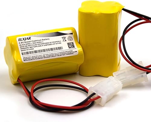 Miniatura 7 de elxjar Paquete de 5 baterías de repuesto para Energizer N20AE015A, CUSTOM-222, NIC0905, OSA146, Prescolite EDCNRB