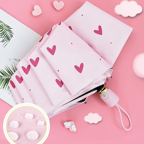 Miniatura 6 de Paraguas infantil para niñas y niños, paraguas resistente al viento, paraguas plegable compacto de viaje, paraguas ligero y portátil para automóvil,