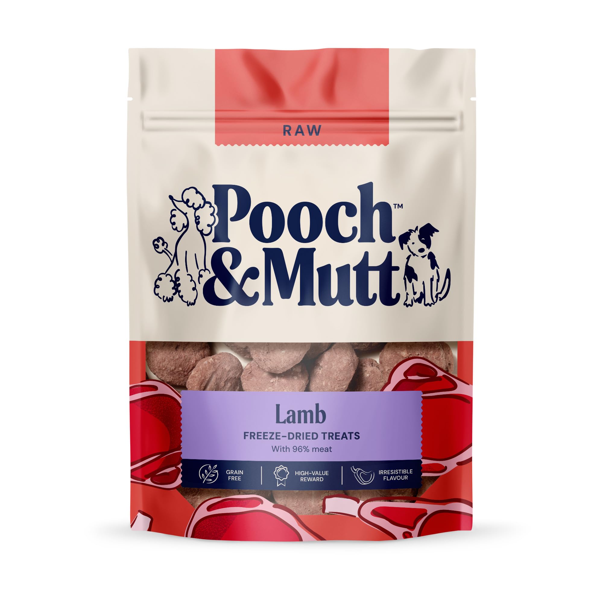 Pooch & Mutt - Freeze Dried Treats, Lamb Dog Treats, 1x40g