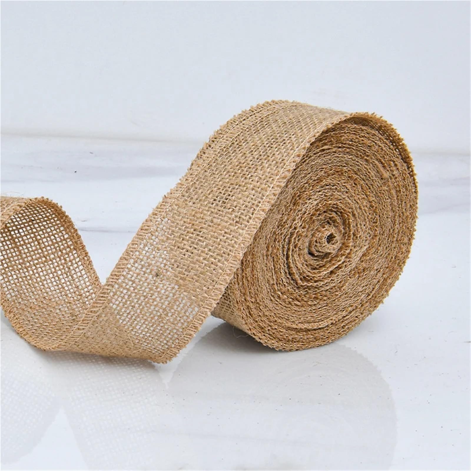 Tela Arpillera 1/2/5/10M Natural Burlap Fabric Roll Jute Ribbon For Wrapping Craft Projects Wedding Home Decor 2.5/3/4/5/6/8/10/15cm Wide(Width 150mm,10Meters)