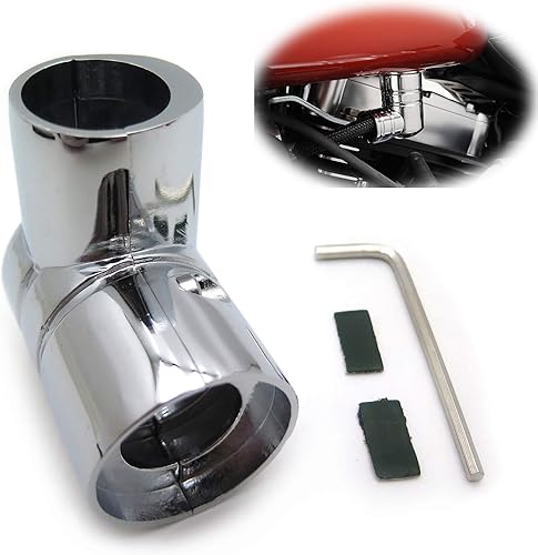 HONGK- Compatible con H-D Dyna Super Glide EFI FXDI DRAG SPECIALTIES CROMO LÍNEA DE COMBUSTIBLE CUBIERTA DE MONTAJE [B01C0SS9RU]