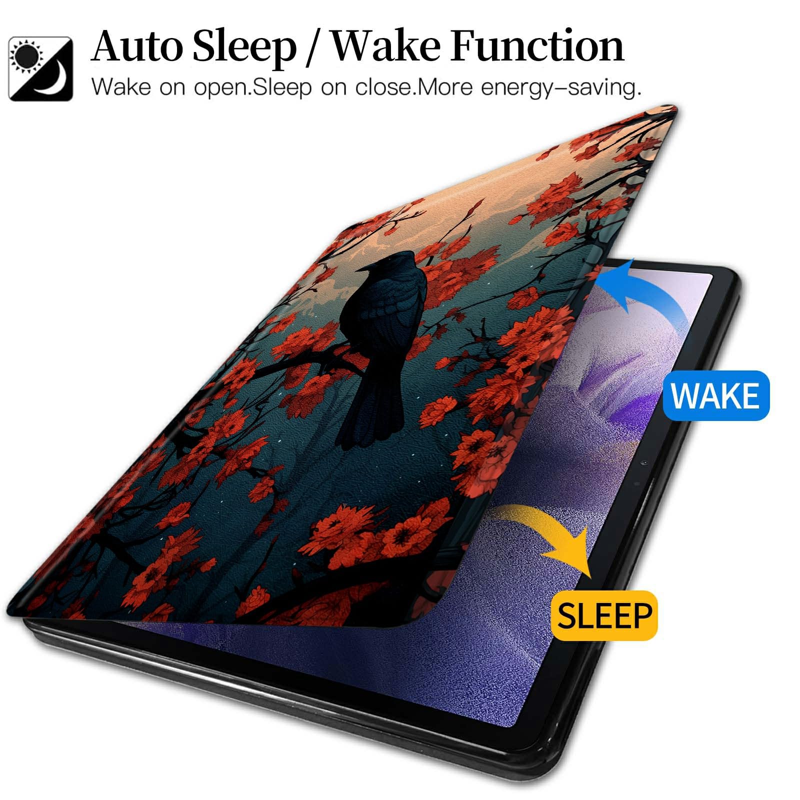 iPad本体 BLACKBIRD (( ^\/^)) Amazon.com: Black Crows Bird Pattern Case for iPad Air 11 Inch