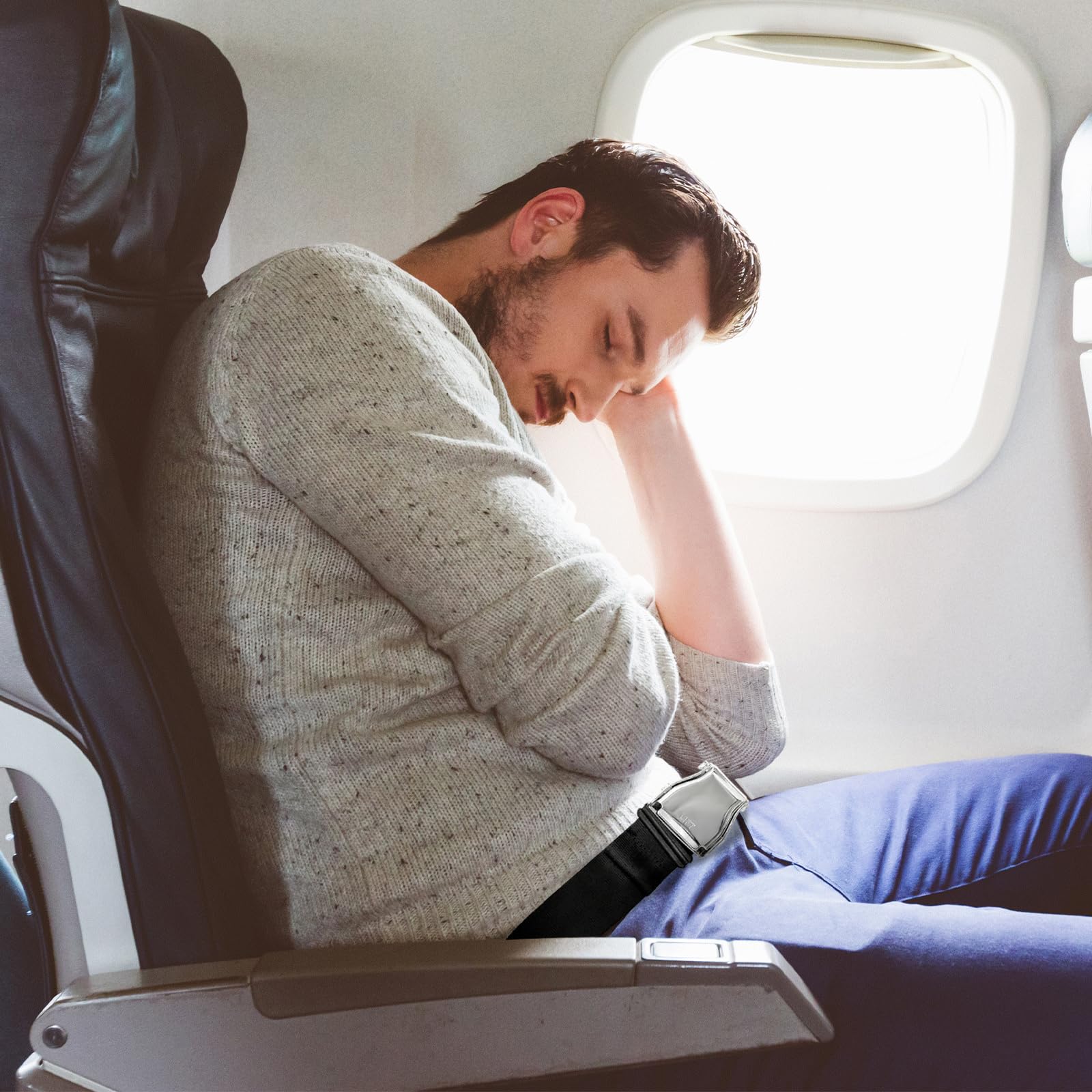 Extension de ceinture de sécurité pour avion de 15,2 à 91,4 cm, en polyester épais, design discret, idéal pour les voyages en avion, les mariages et les anniversaires