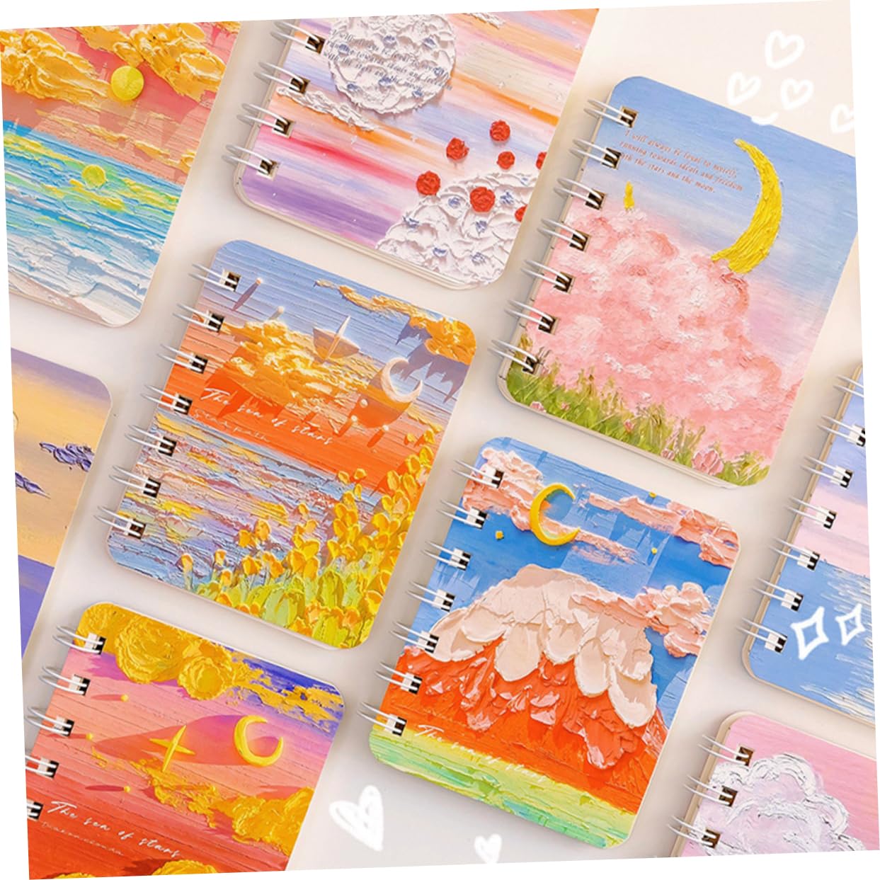 NUOBESTY 3 Pièces 10 Cahiers Collège Gouverné Cahiers Thématiques er à Spirale er D'écolier er De Journal Ligné Journal Des Enfants er Ligné Mini-blocs-notes Papier