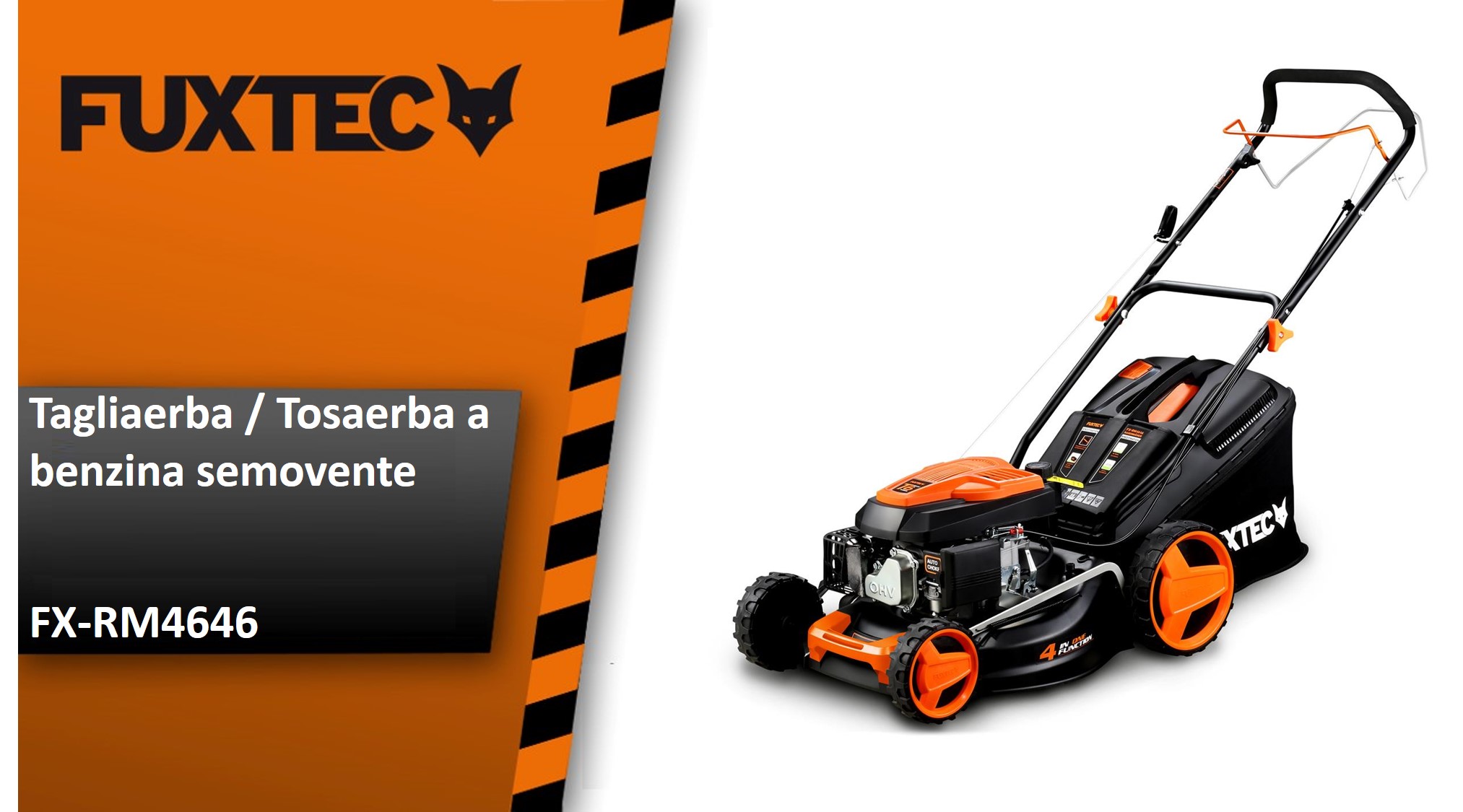 Tosaerba A Scoppio FUXTEC 46cm - Motore 146cc 2,6KW | 3in1 Mulching Con Sacco Da 50L - Foto 5