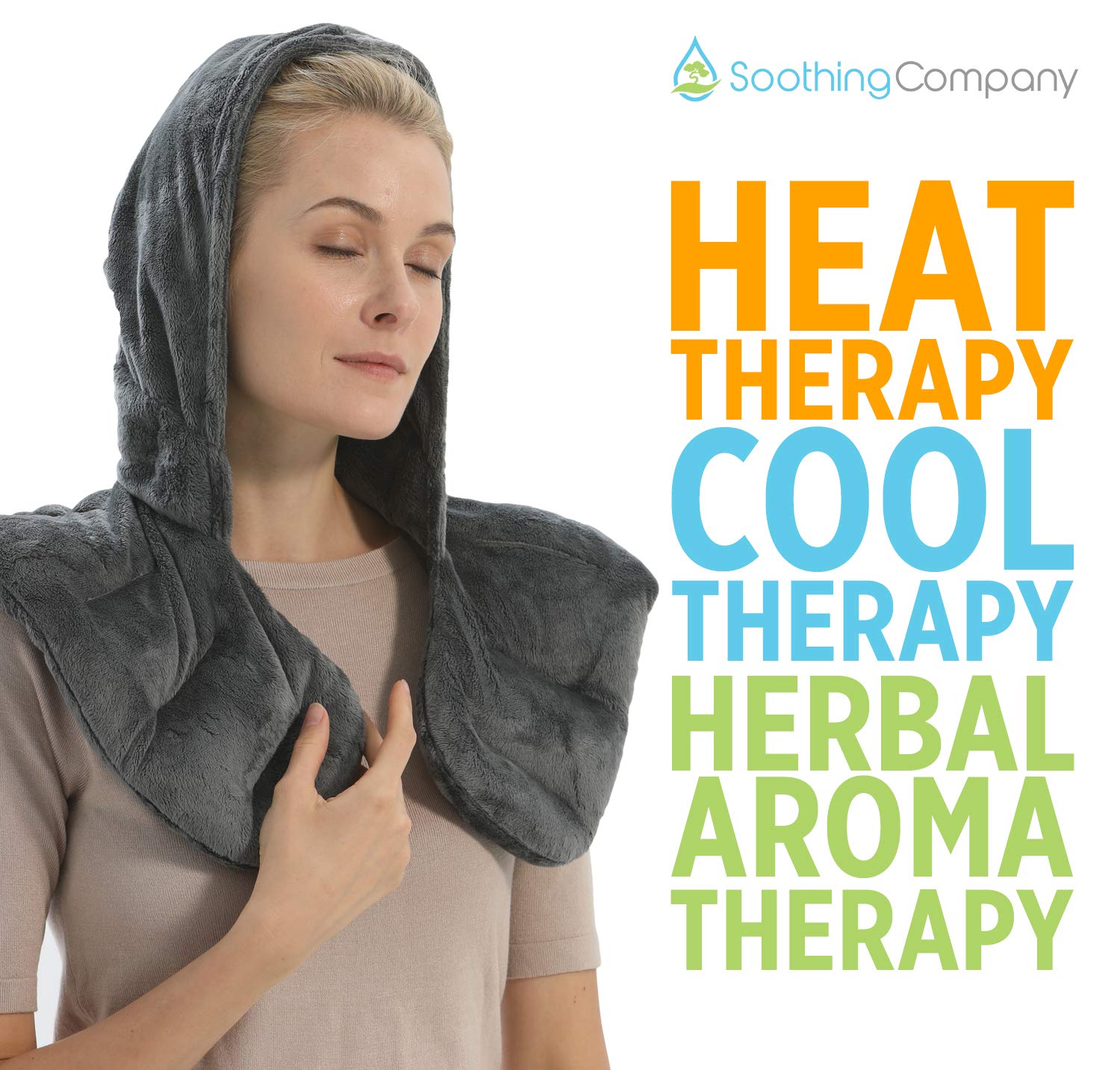 Heating Pad Microwavable, Hooded Neck Heating Pad Microwavable for