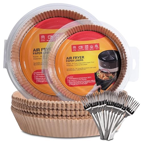 NVTED Air Fryer Paper Liner Set, 100 Pcs 2 Sizes