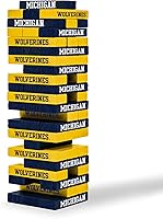 Vista 13 de Wild Sports NCAA Pro Football Tabletop Stackers Block Game for College Football Fan, Dorm Game, Tailgate