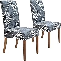 Vista 40 de SPRINGRICO Juego de 4 fundas para sillas de comedor, fundas elásticas para sillas de comedor, de elastano lavables, fundas para sillas Parsons