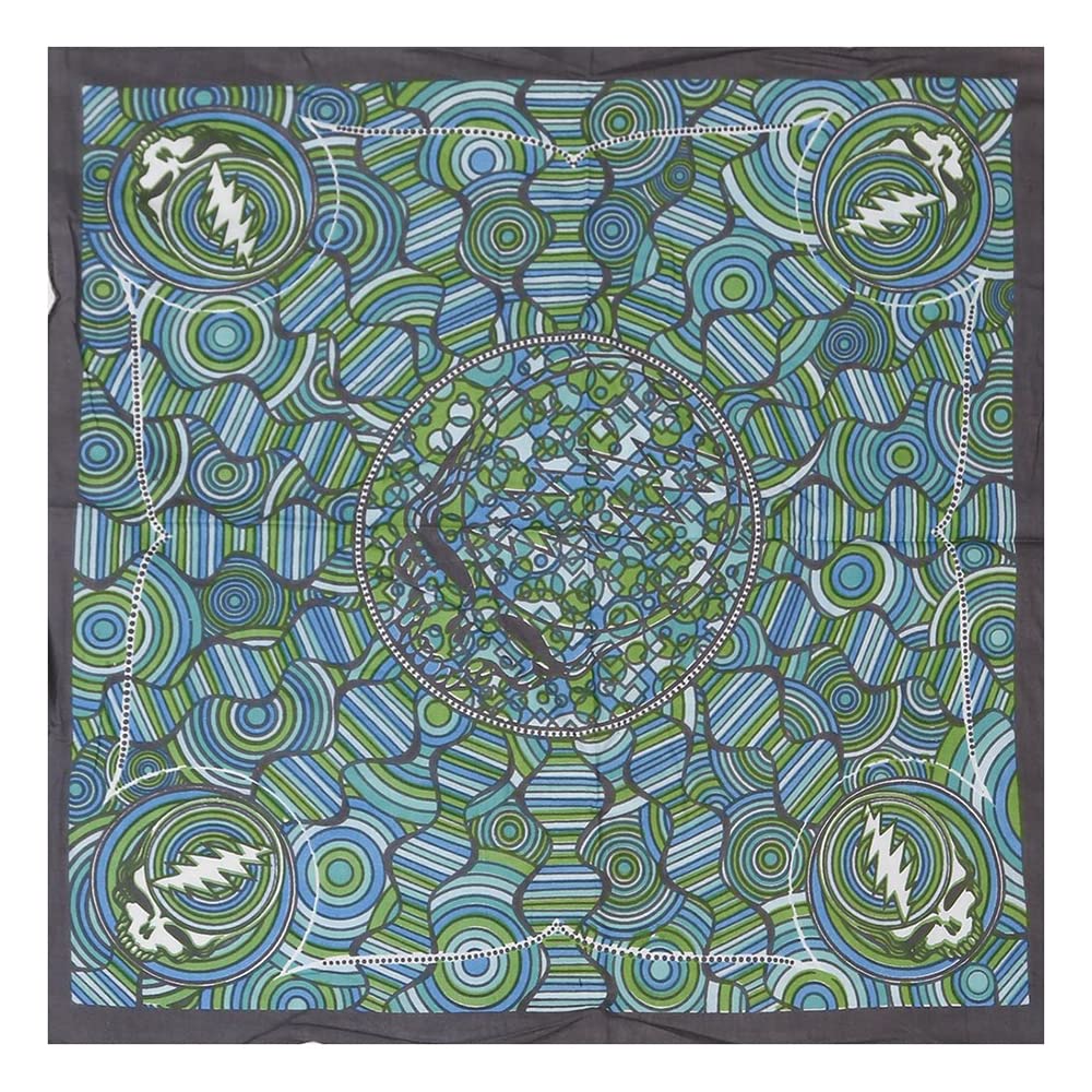 Sunshine Joy Grateful Dead Steal Your Face SYF Elements Bandana 22x22 Inches