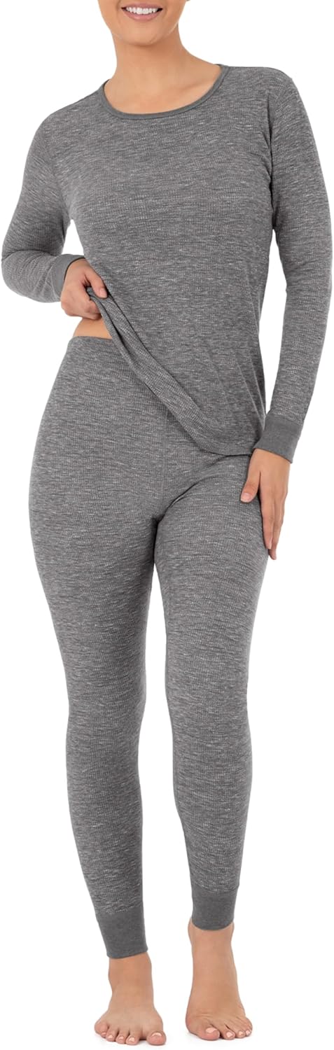 Fruit of the Loom womens Micro Waffle Premium Thermal Set