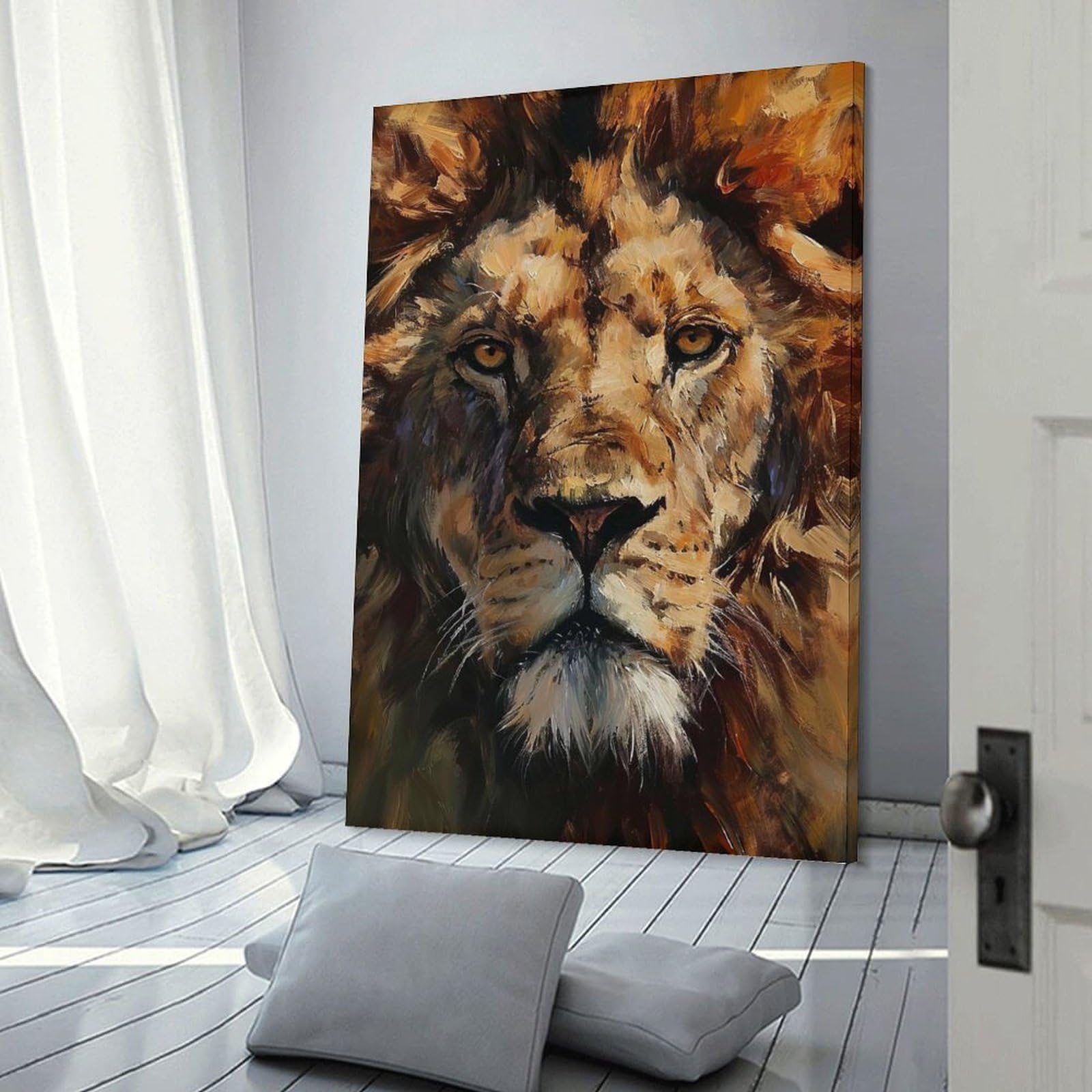 Junmoney Regal Gaze Wall Art Print 24x36inch(60x90cm), for Art Walls, Layered Displays Or Homes, Wall Decor Suited to Curated Displays