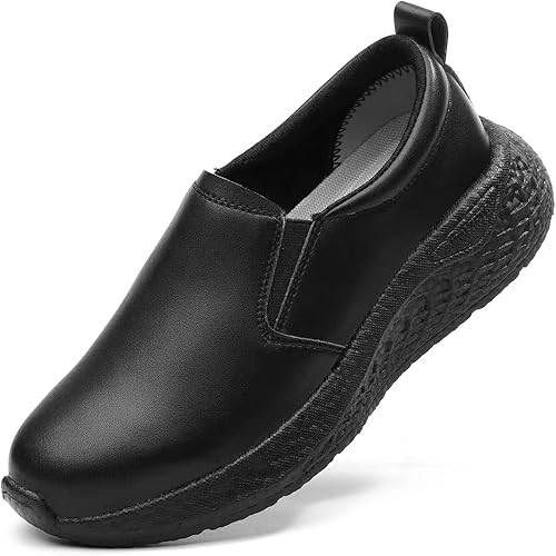 Zapatos de trabajo antideslizantes para mujer, antideslizantes, para servicio de alimentos, zapatos de chef, superficie antideslizante, impermeable,