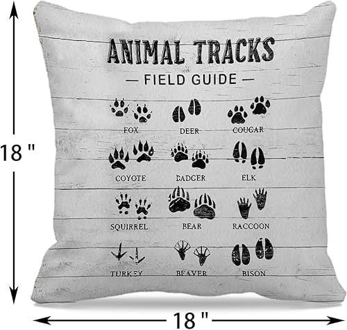 Miniatura 3 de Juego de 4 fundas de almohada decorativas de cabaña de 18 x 18 pulgadas, almohadas de cabaña, decoración de cabaña de troncos, fundas de almohada