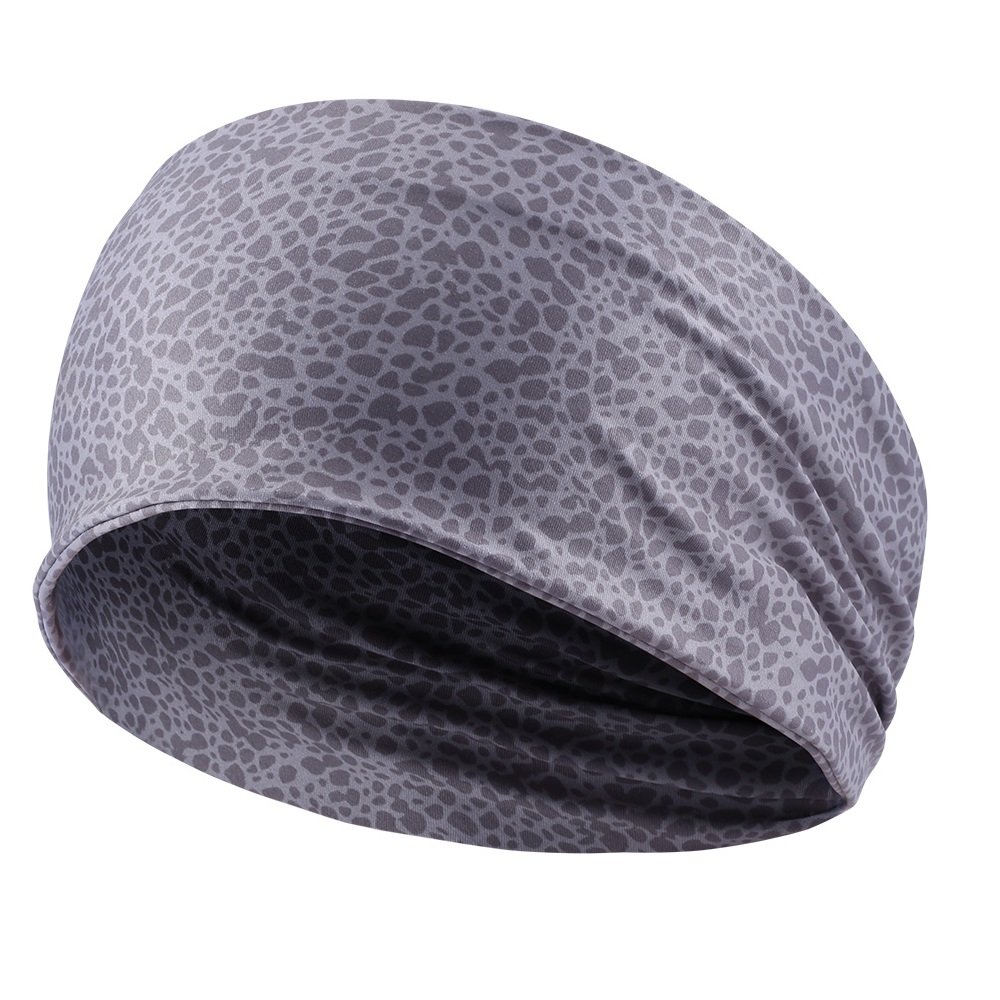 Men/Women Soft Moisture Wicking Sweatband Wide Headband Elastic Non Slip Sport Head Wrap Band for Running Athletic Basketball Yoga