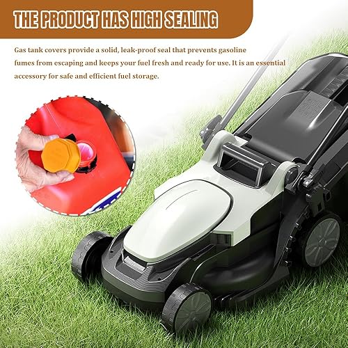 Miniatura 5 de 6 tapas para latas de gasolina, cubierta de lata de gas, tapa de gas de rosca gruesa para gasolina, tapas universales de plástico para tanque de gas