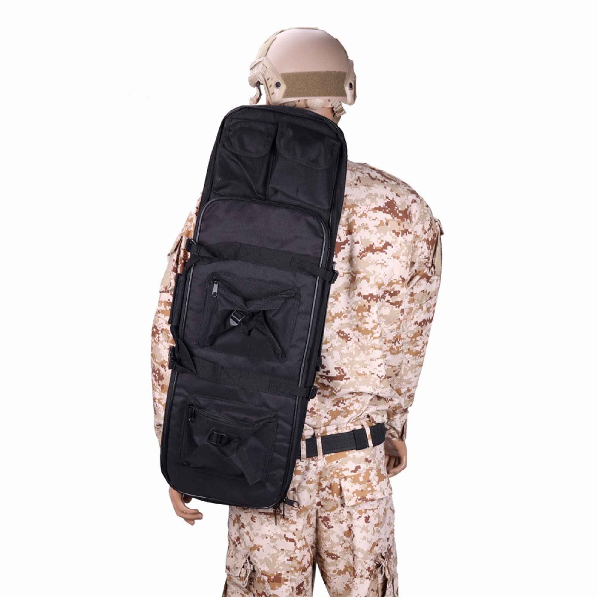 Bolsa Táctica para Armas, Funda Blanda Y Acolchada para Rifle Funda para Carabina Funda para Escopeta Funda para Airsoft con Correa para el Hombro, Mochila para Rifle de Exterior para Caza Y