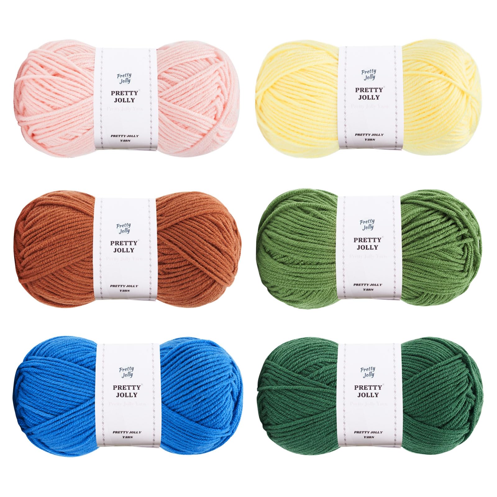 Pretty Jolly 300g Soft Assorted Colors Yarn (Department 18)