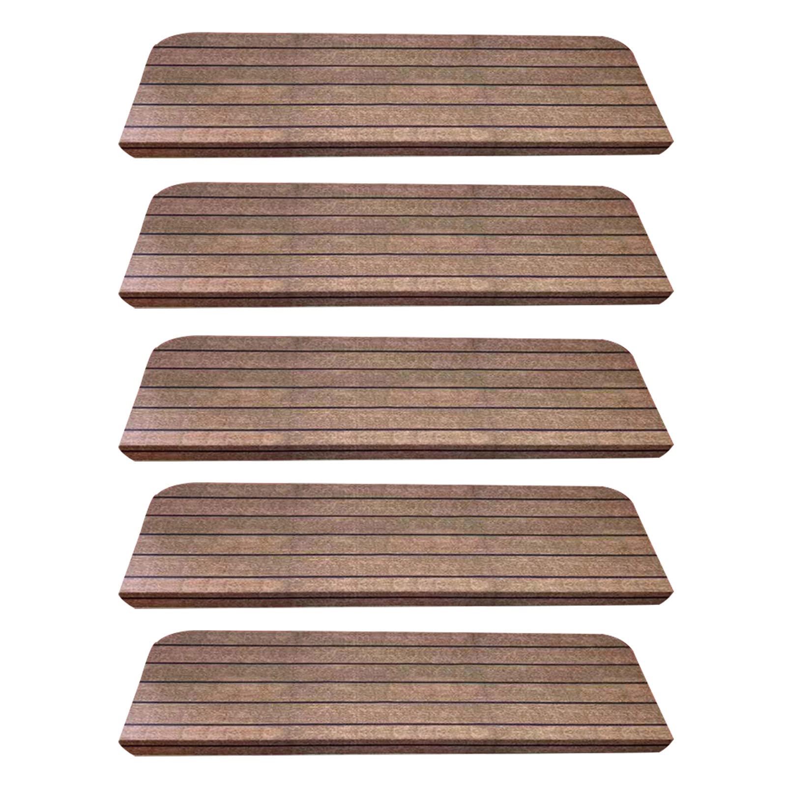 Tapis d'escalier antidérapant protecteur de sol et marche intérieur 5 pièces