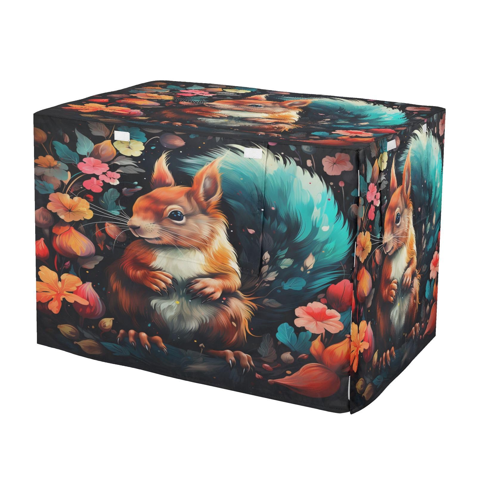 Housse pour cage aquarelle écureuil imperméable haute qualité