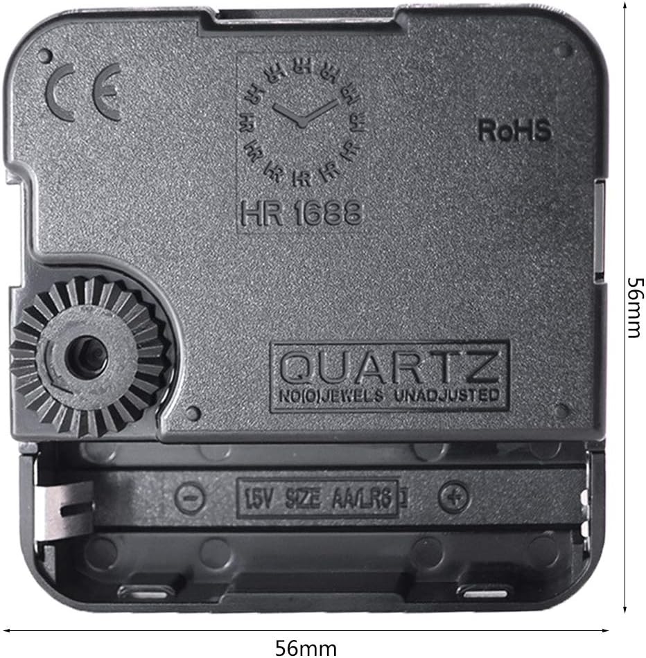 High Torque Long Shaft Clock Movement Mechanism With 2 Different Size Clock Hands Repair Tool Parts