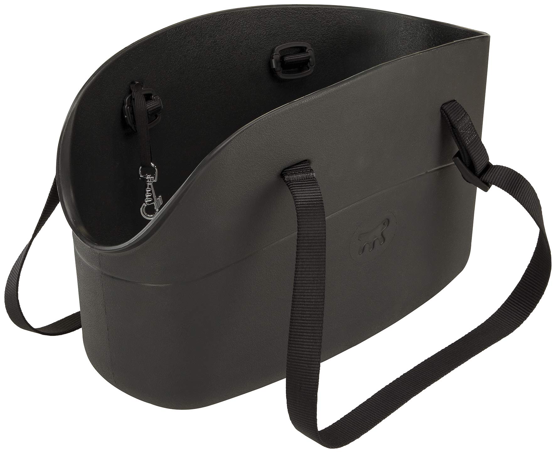 Ferplast Borsa per Cani Piccoli WITH-ME, EVA, Morbida plastica gommata, Lavabile, Cinghiolo di sicurezza, Nero