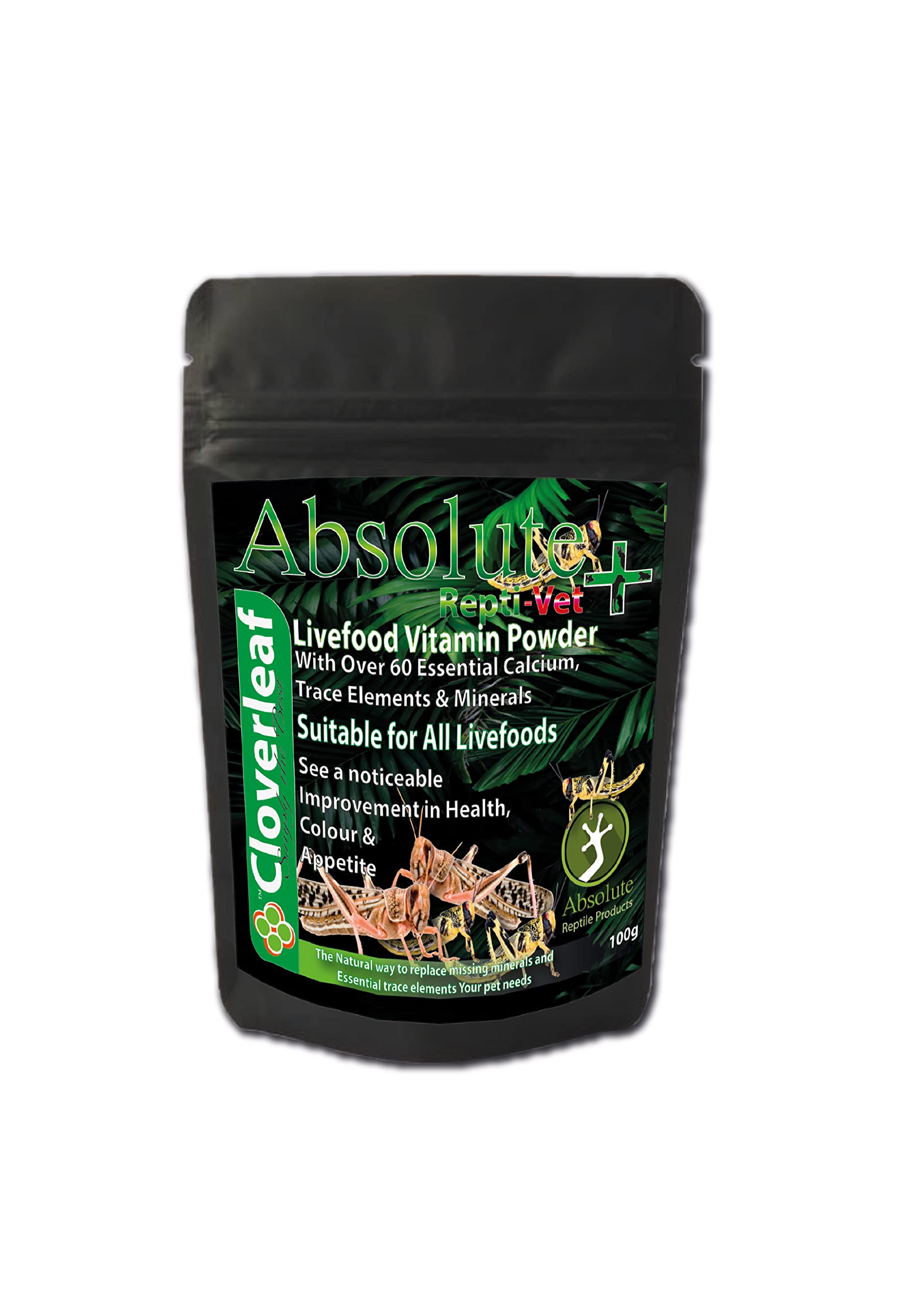 Cloverleaf Absolute+ Repti-vet Livefood Vitamin Powder 100g