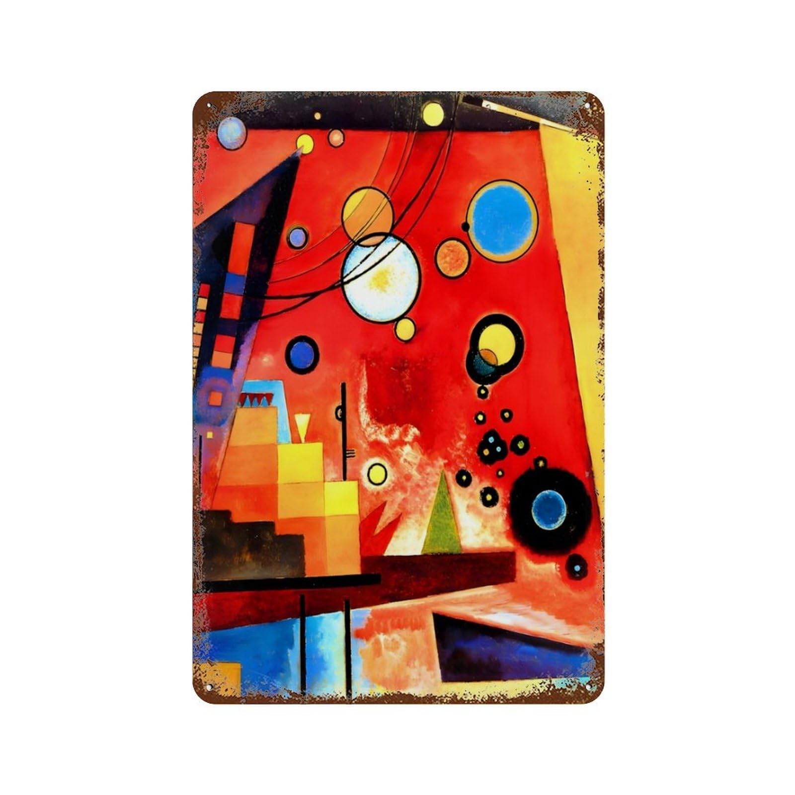 xiaoxiaoshen Wassily Kandinsky (6) Wall Decor Art Metal Tin Poster Modern Home Decor Art Home Bar Shop Decorations Vintage Sign 30x20cm