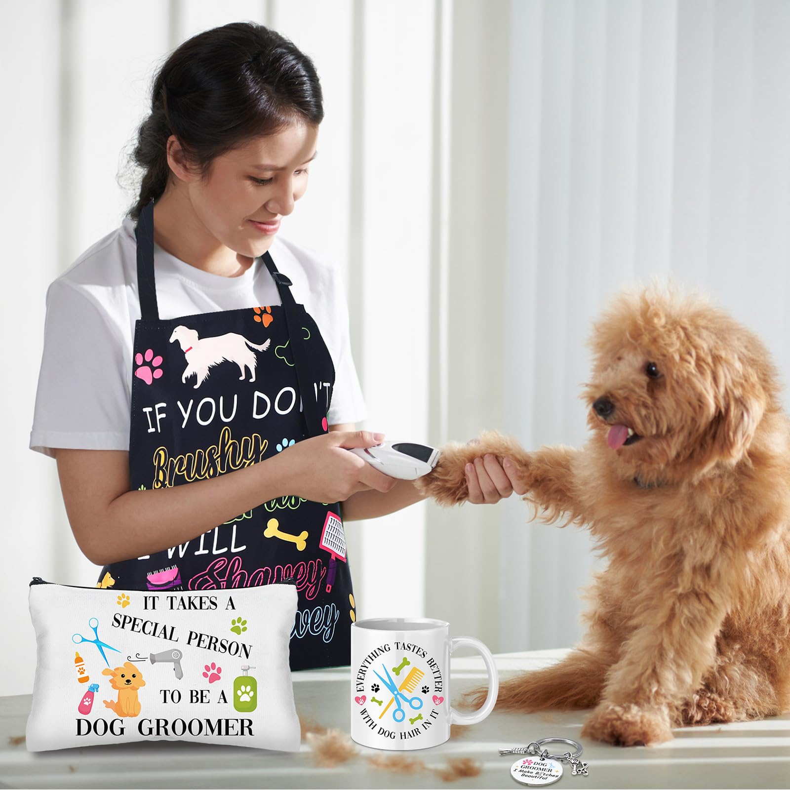 Dog Groomer Gift Set - 6 Pieces for Women -5