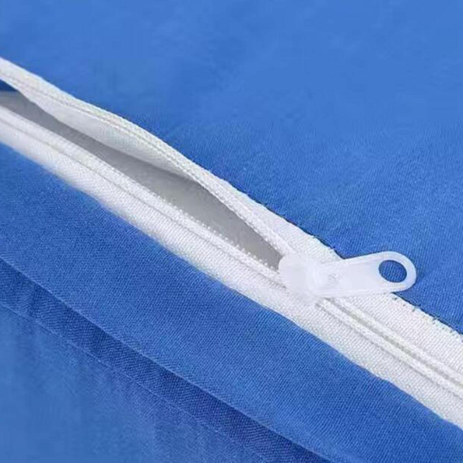 Cojín de Apoyo para Piernas, Cojín de Apoyo para Pies, Cojín de de Espuma, Soporte para Rodillas con Diseño Ergonómico Y Cremallera Oculta para R, Azul 65x20x15cm